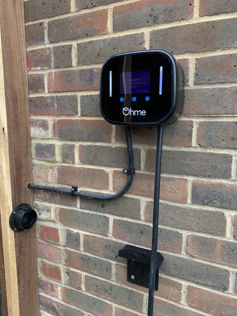 Ohme EV Charger point at a customer’s house