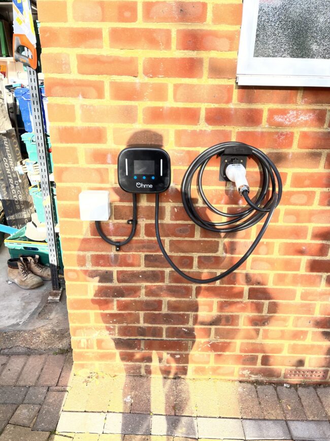Ohme EV Charger at a customer’s house
